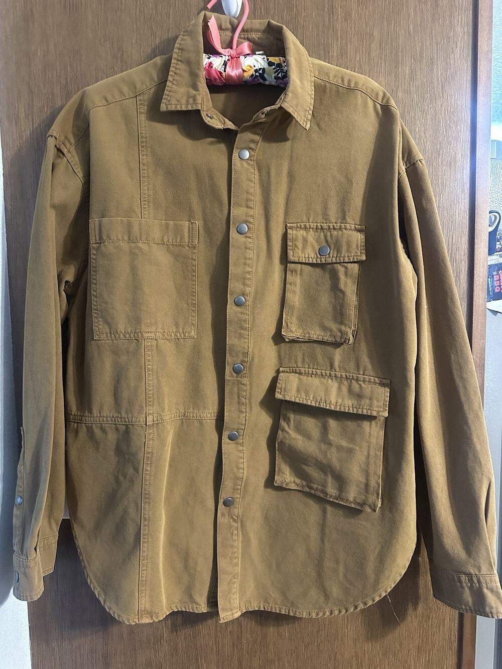 ASOS Design Mens oversized heavier shirt or light weight barn jacket button up